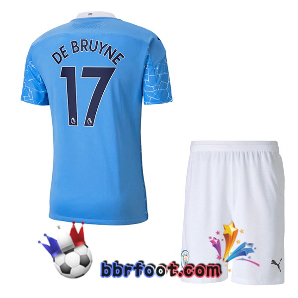 Maillot Foot Manchester City (DE BRUYNE 17) Enfants Domicile 20/21