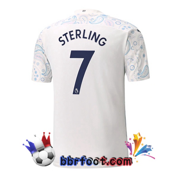 Maillot Foot Manchester City (STERLING 7) Third 20/21