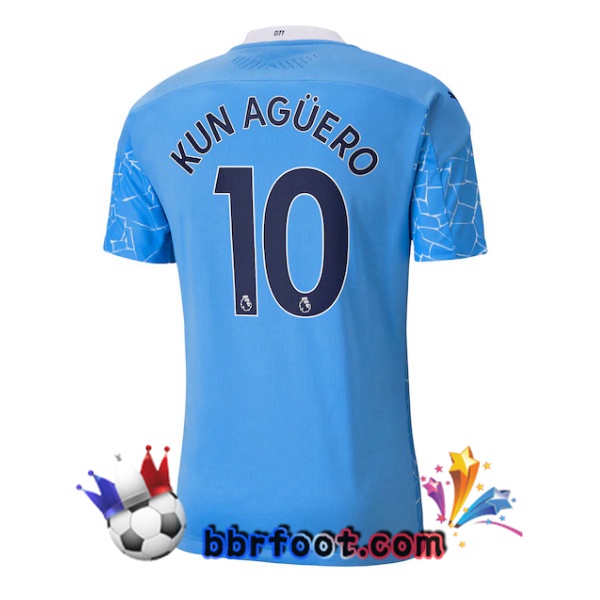 Maillot Foot Manchester City (KUN AGUERO 10) Domicile 20/21