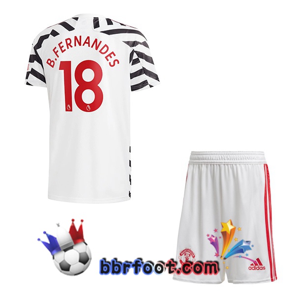 Maillot Foot Manchester United (B.Fernandes 18) Enfant Third 20/21