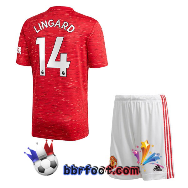 Maillot Foot Manchester United (Lingard 14) Enfants Domicile 20/21