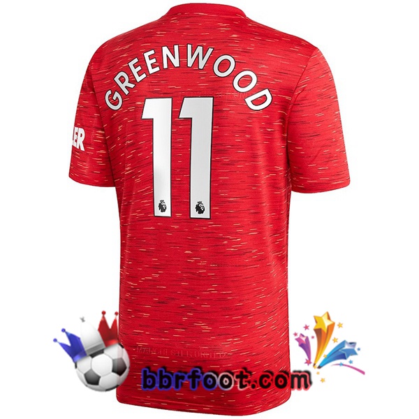 Maillot Foot Manchester United (Greenwood 11) Domicile 20/21