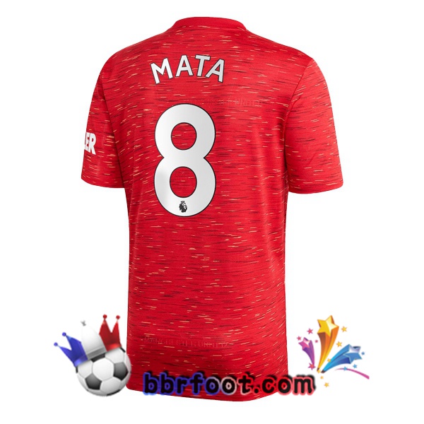 Maillot Foot Manchester United (Mata 8) Domicile 20/21