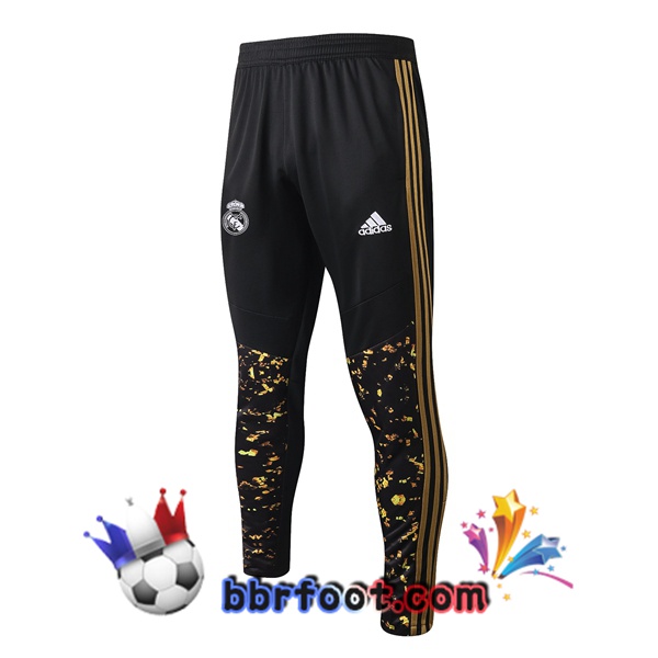 Pantalon Foot Real Madrid Noir Jaune 20/21