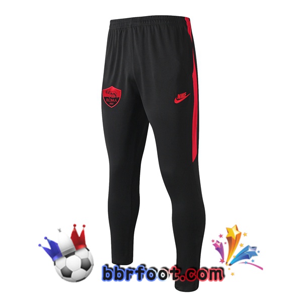Pantalon Foot AS Roma Noir Rouge 20/21