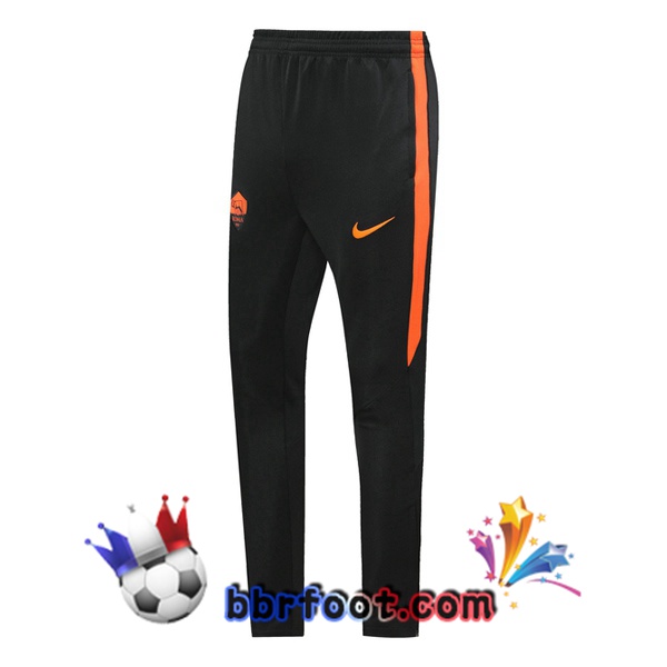 Pantalon Foot AS Roma Noir Orange 20/21