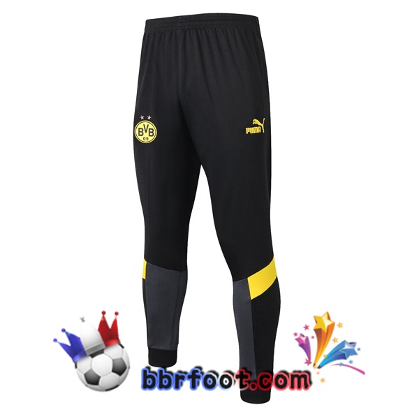 Pantalon Foot Dortmund BVB Noir Gris 20/21