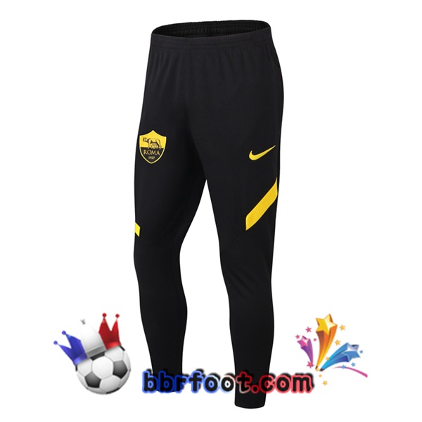 Pantalon Foot AS Roma Noir 20/21