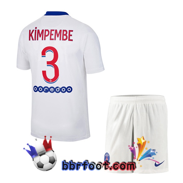 Maillot Foot PSG (Kimpembe 3) Enfants Exterieur 20/21