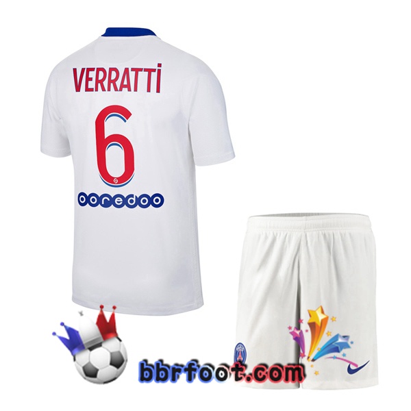 Maillot Foot PSG (Verratti 6) Enfants Exterieur 20/21