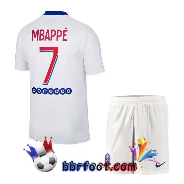 Maillot Foot PSG (Mbappé 7) Enfants Exterieur 20/21
