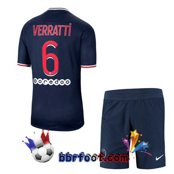Maillot Foot PSG (Verratti 6) Enfants Domicile 20/21
