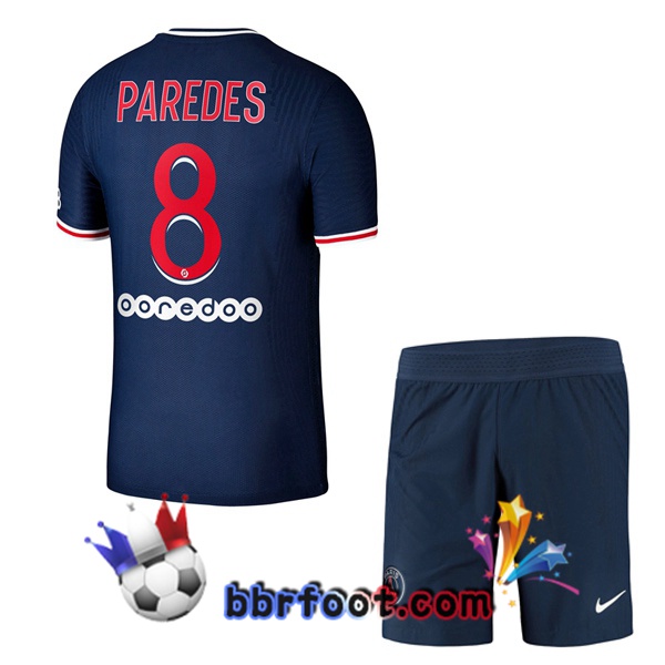 Maillot Foot PSG (Paredes 8) Enfants Domicile 20/21