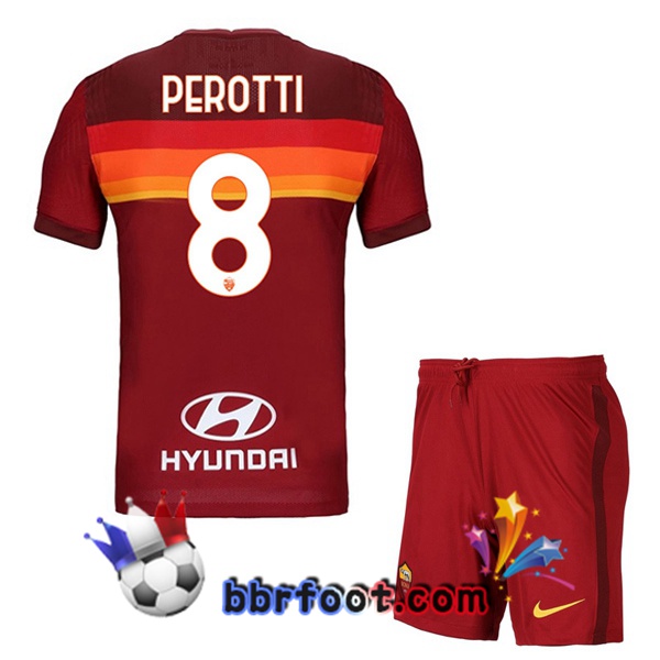 Maillot Foot AS Roma (PEROTTI 8) Enfants Domicile 20/21