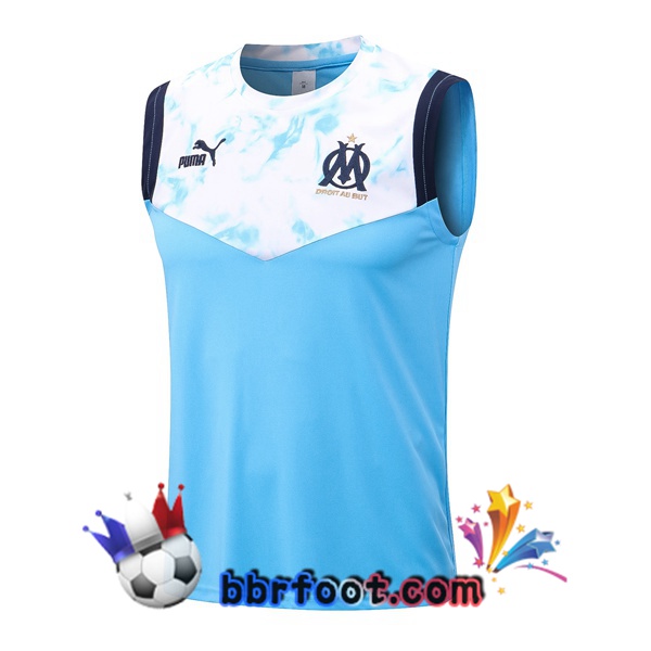 Gilet Foot Marseille OM Bleu Blanc 2022/2023