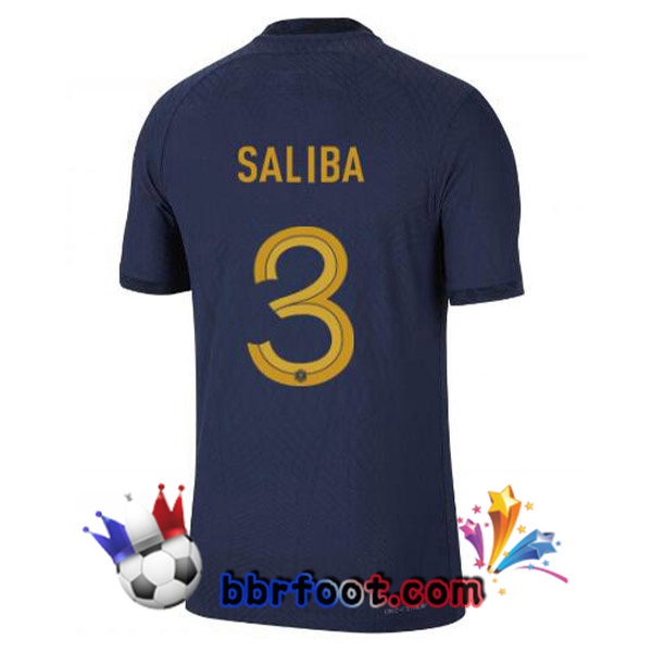 Maillots Equipe de France (SALIBA 3) Domicile Bleu Royal 2022/2023