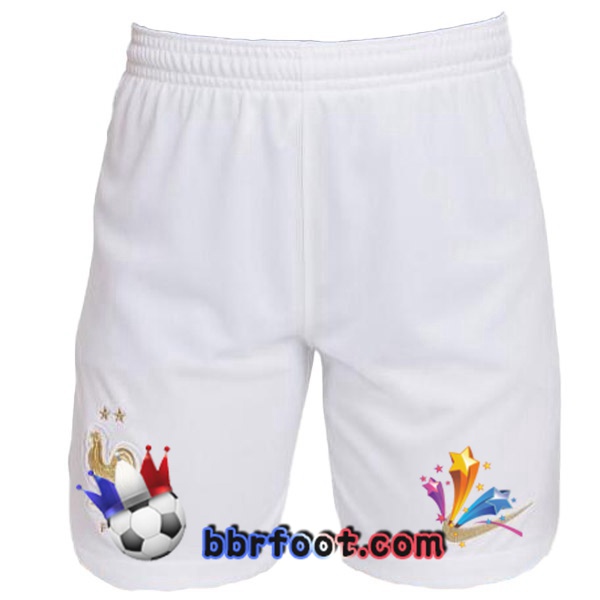 Short Foot France Domicile Blanc 2022/2023
