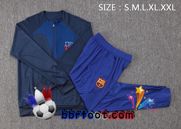Veste Survetement Foot FC Barcelone Bleu Royal 2022/2023
