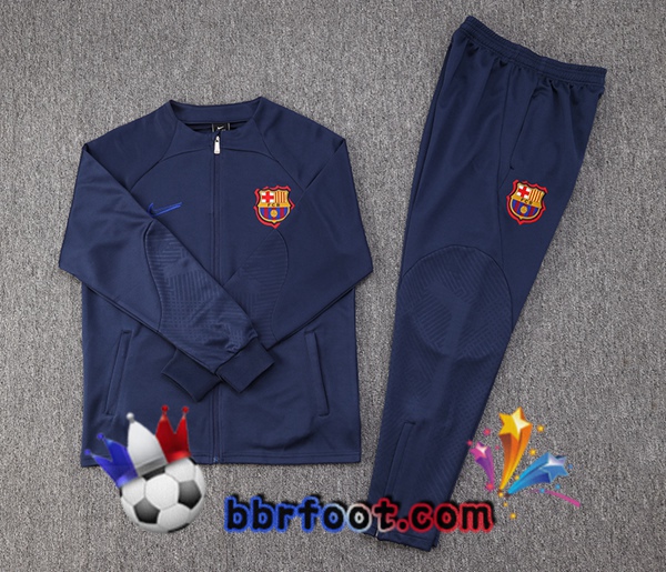 Veste Survetement Foot FC Barcelone Bleu Royal 2022/2023