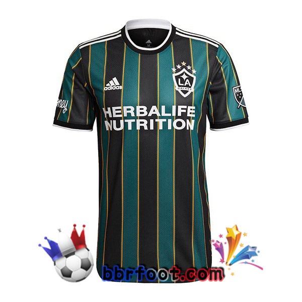 Maillot Foot LA Galaxy Exterieur Noir Vert 2022