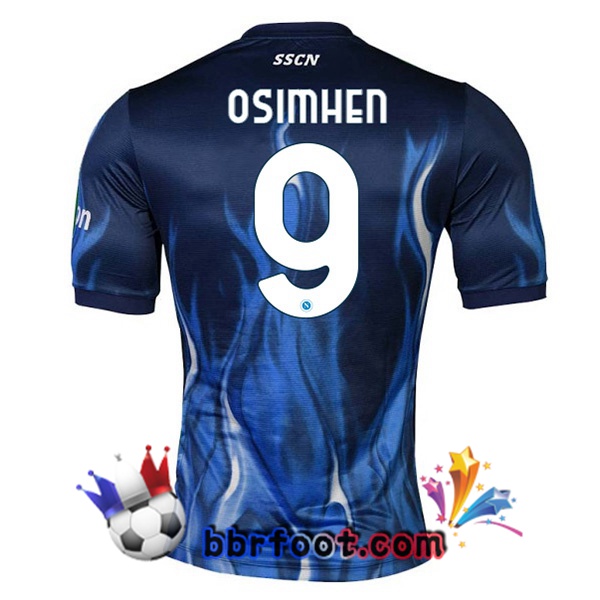 Maillot Foot SSC Naples (Osimhen 9) Third Bleu 21/22