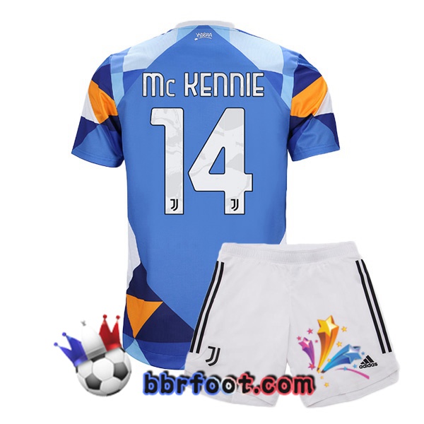 Maillot Foot Juventus (MCKENNIE 14) Enfant Quatrieme Bleu 21/22 Maillot Foot Juventus (MCKENNIE 14) Enfant Quatrieme Bleu 21/22