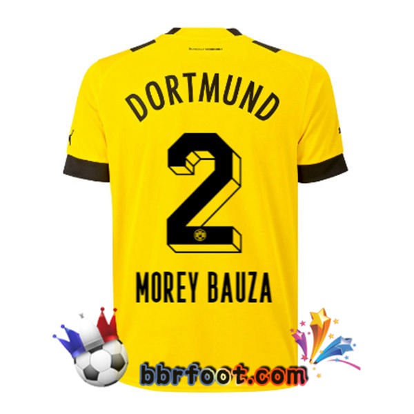 Maillot Foot Dortmund BVB (Morey Bauza 2) Domicile Jaune 22/23
