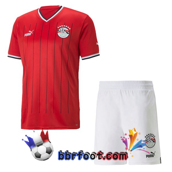 Maillots Equipe De Egypte Enfant Domicile Rouge 2022/2023