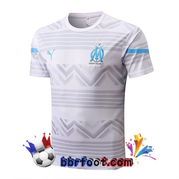 Training T-Shirts Marseille OM Blanc 2022/2023