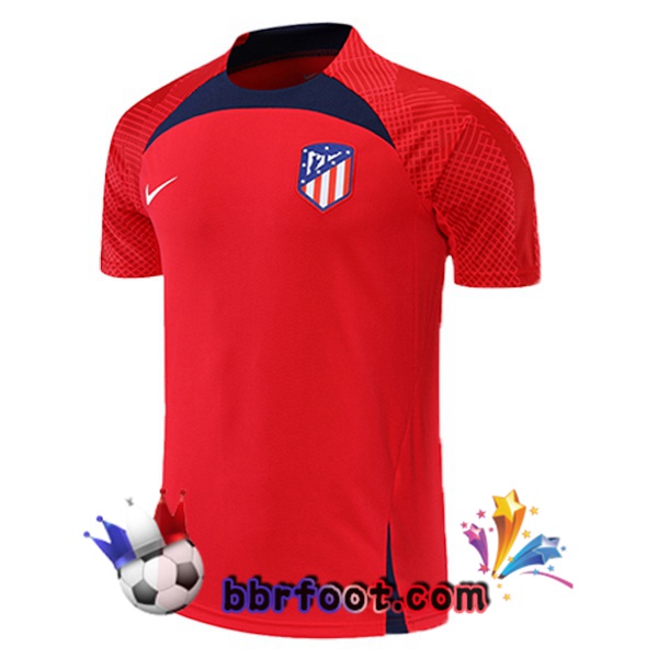 Training T-Shirts Atletico Madrid Rouge 2022/2023 Training T-Shirts Atletico Madrid Rouge 2022/2023