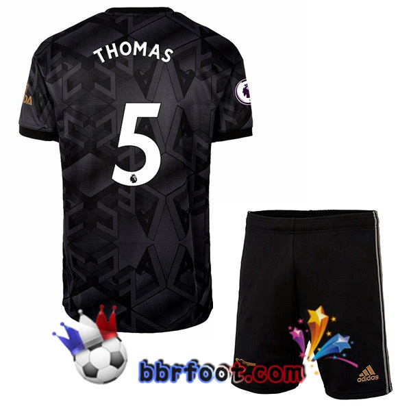Maillot Foot Arsenal (THOMAS 5) Enfant Exterieur Noir 2022/2023
