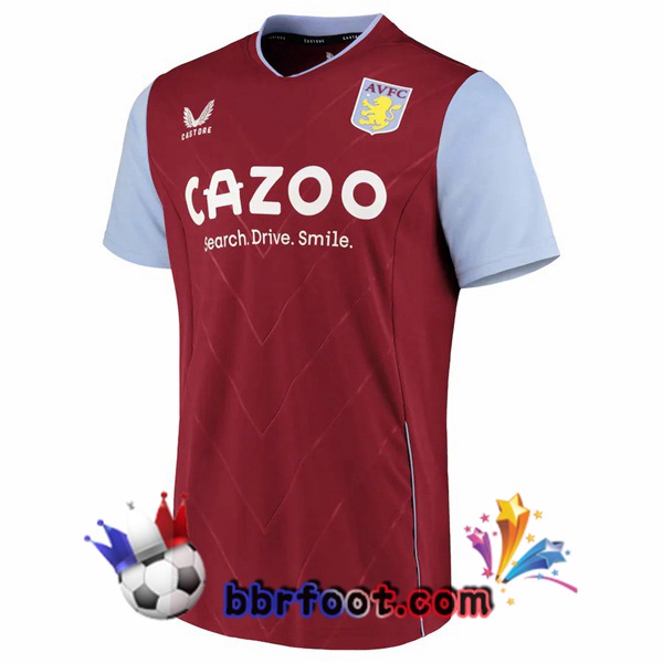Maillot Foot Aston Villa Domicile Rouge 2022/2023
