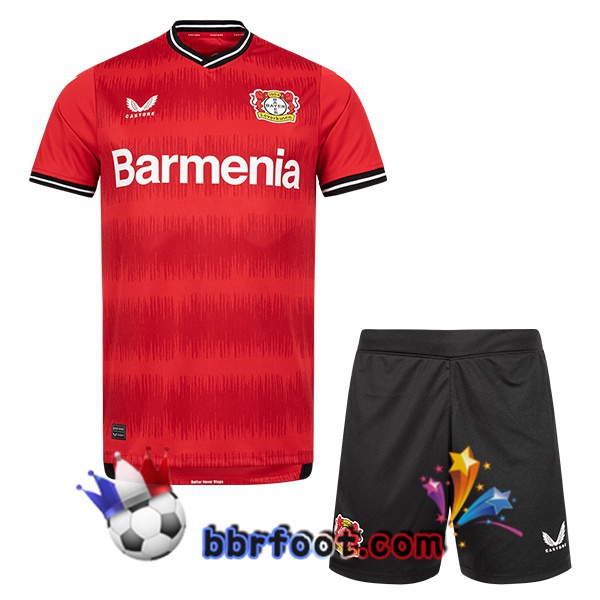 Maillot Foot Bayer 04 Leverkusen Enfant Domicile Rouge 2022/2023