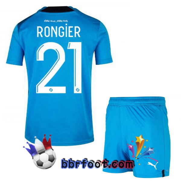 Maillot Foot Marseille OM (RONGIER 21) Enfant Third Bleu 2022/2023 Maillot Foot Marseille OM (RONGIER 21) Enfant Third Bleu 2022/2023