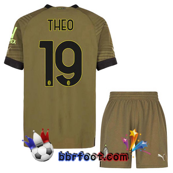Maillot Foot AC Milan (THEO 19) Enfant Third Marron 2022/2023