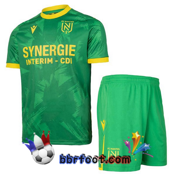 Maillot Foot FC Nantes Enfant Exterieur Vert 2022/2023