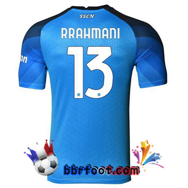 Maillot Foot SSC Naples (Rrahmani 13) Domicile Bleu 2022/2023