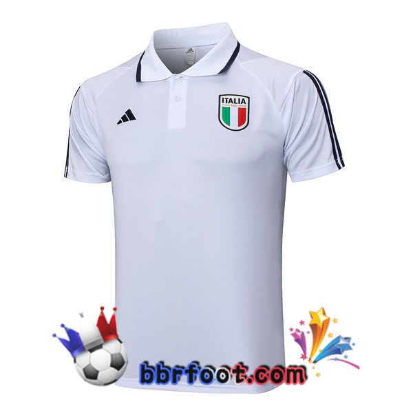 Polo Foot Italie Blanc 2023/2024
