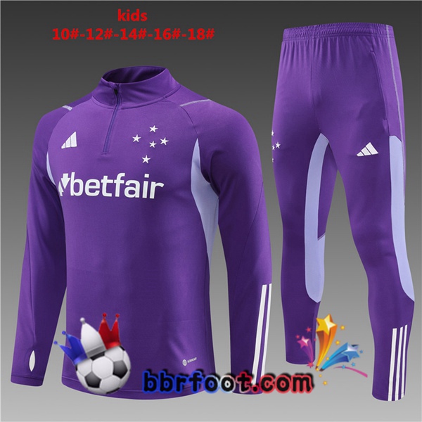 Survetement Foot Cruzeiro EC Enfant Pourpre 2023/2024