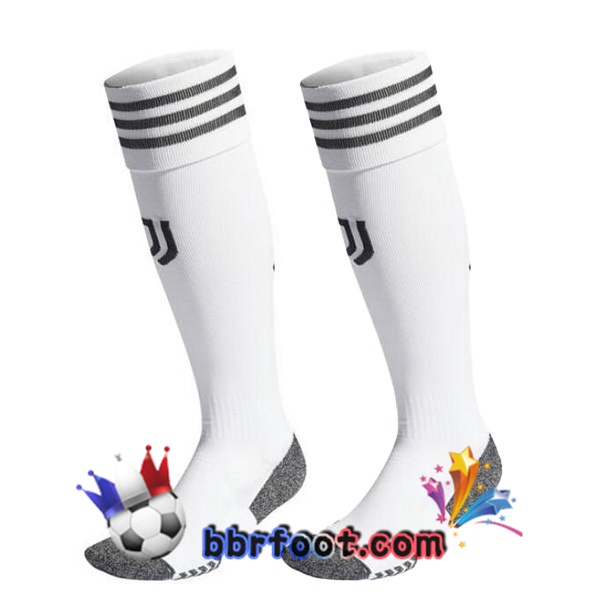 Chaussettes Foot Juventus Exterieur Blanc 2023/2024