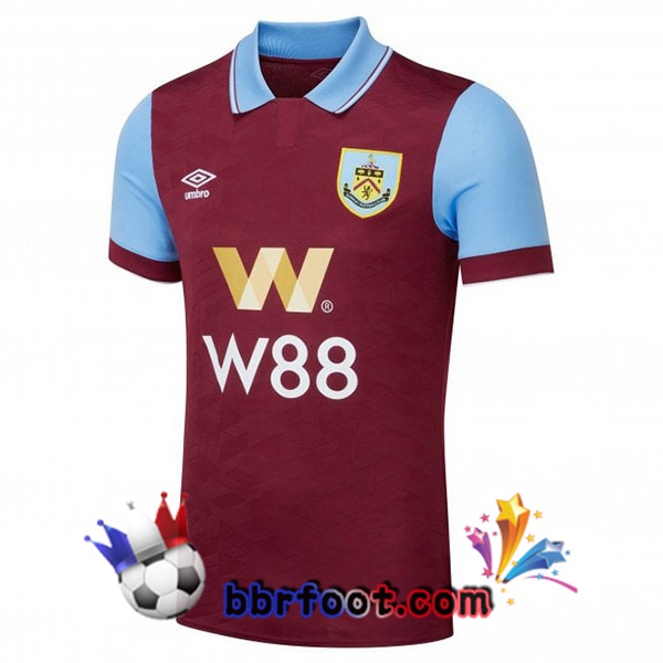 Maillot Foot Burnley Domicile Rouge 2023/2024 Maillot Foot Burnley Domicile Rouge 2023/2024