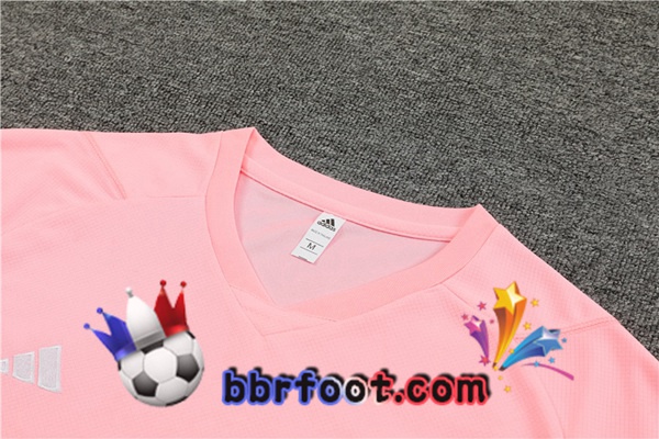 Ensemble Training T-Shirts Algerie + Shorts Rose 2023/2024