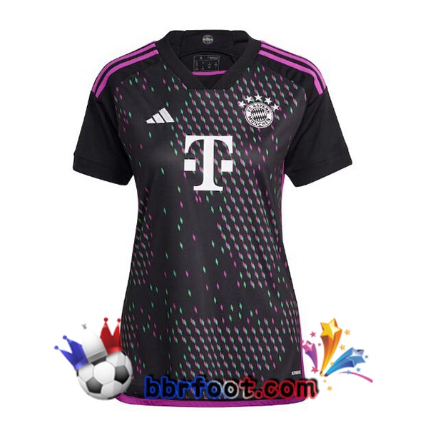 Maillot Foot Bayern Munich Femme Exterieur Noir 2023/2024