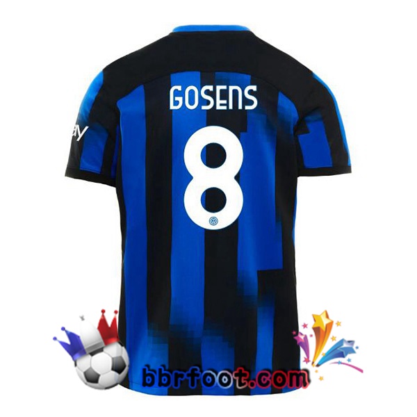 Maillot Foot Inter Milan (GOSENS 8) Domicile Bleu 2023/2024