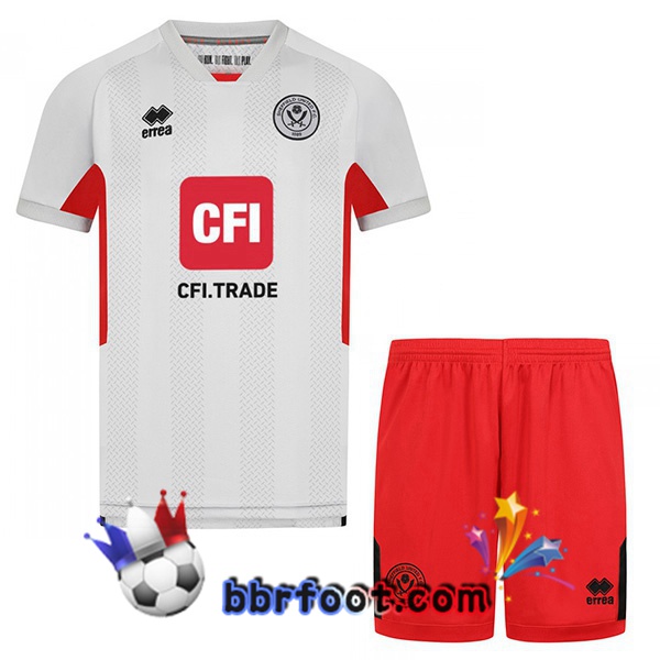 Maillot Foot Sheffield United Enfant Third Gris 2023/2024