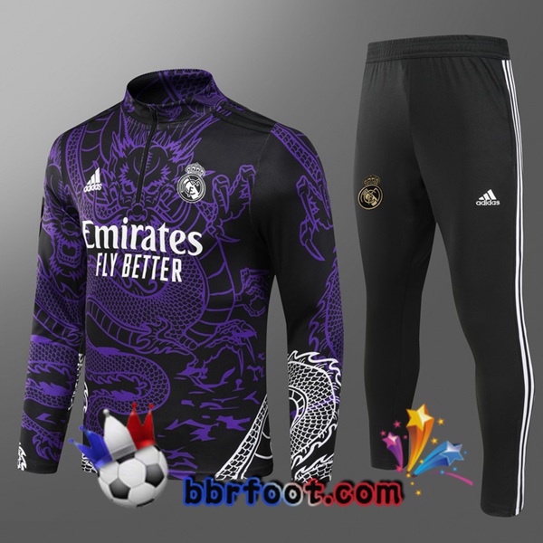 Survetement Foot Real Madrid Enfant Pourpre 2024/2025