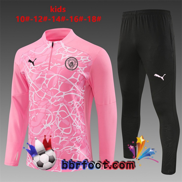 Survetement Foot Manchester City Enfant Rose 2024/2025