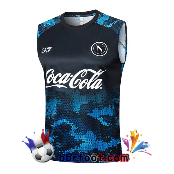 Gilet Foot SSC Naples Bleu Noir 2024/2025