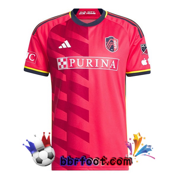 Maillot Foot St.Louis City FC Domicile Rouge 2024/2025