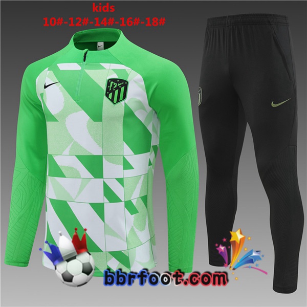 Survetement Foot Atletico Madrid Enfant Vert 2024/2025